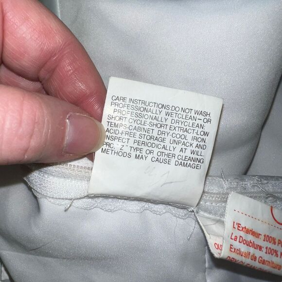 Signature Womens Wedding Dress Gown Beaded Bridal White Sheer Long Train - Picture 13 of 13